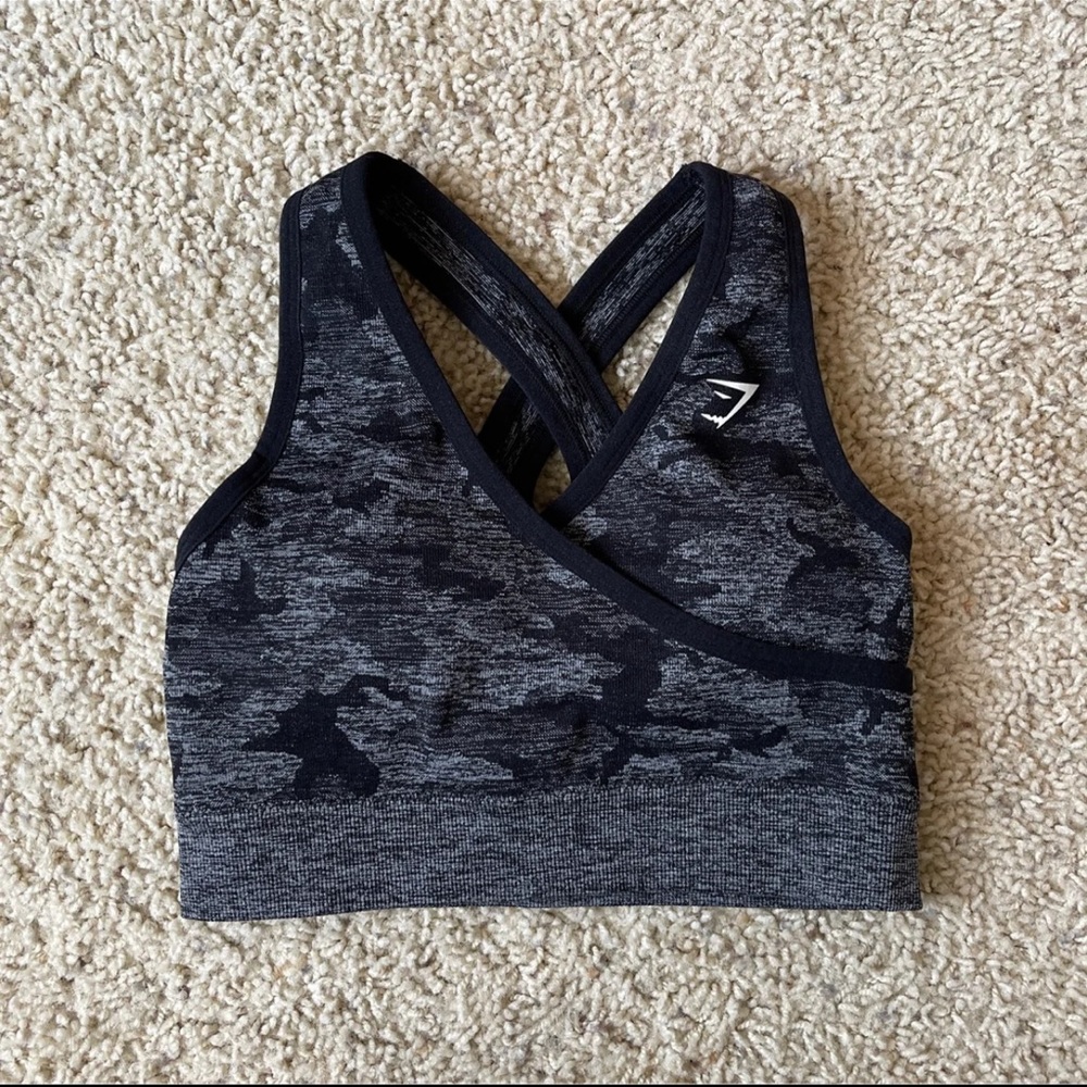 Gymshark Camo Seamless Sports Bra